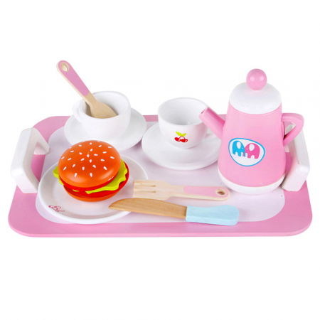 Accesorii Bucatarie - Set pentru Ceai din Lemn -10 Piese