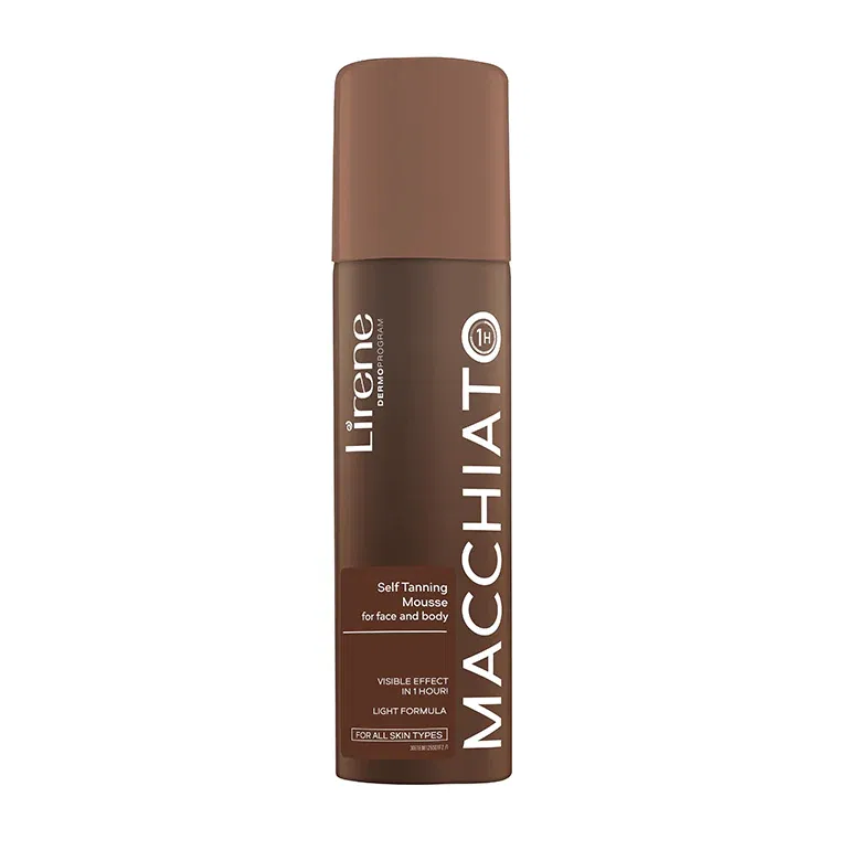 Produse cosmetice - Lirene Perfect Tan - Spuma autobronzanta fata si corp Macchiato, 150 ml