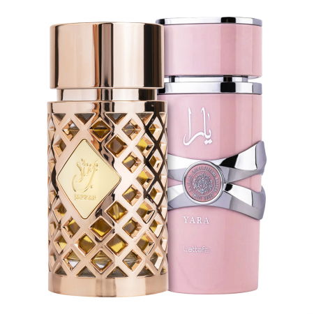 Parfumuri femei - Pachet 2 parfumuri Jazzab Gold 100 ml si Lattafa Yara 100 ml