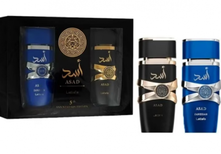Set Cadou Asad apa de parfum 100 ml + Asad Zanzibar, Lattafa, apa de parfum 100 ml, barbati [0]