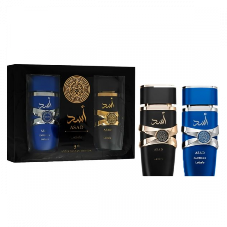 Set Cadou Asad apa de parfum 100 ml + Asad Zanzibar, Lattafa, apa de parfum 100 ml, barbati [2]