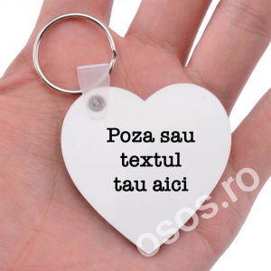 Ocazii speciale - Personalizeaza Breloc Inima