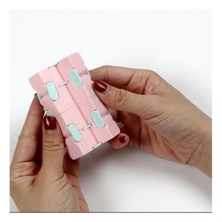 Jucarii Pop It - Infinity Magic Cube- Roz/ Albastru