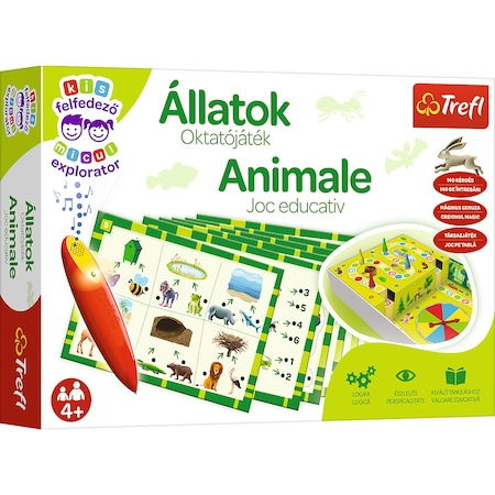 Invatam si ne jucam - Joc educativ Micul explorator - Animalele, cu creion magic