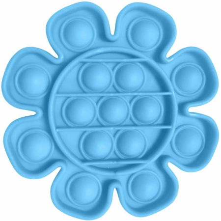 Jucarii Pop It - Jucarie Pop It Now & Flip It, Push Bubble Floare Albastru