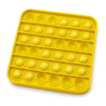 Jucarii Pop It - Jucarie Pop It Now & Flip It, Push Bubble Patrat galben