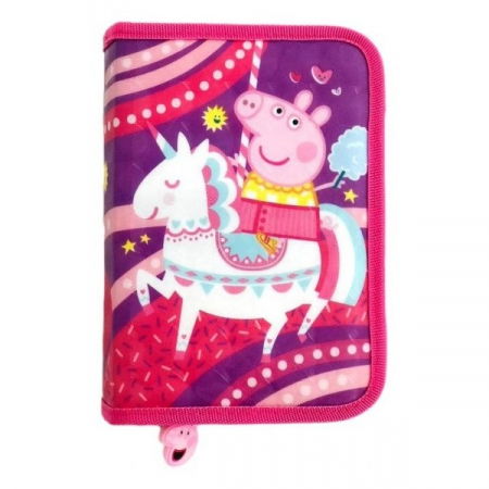 Ghiozdane si rucsacuri - Penar 1 fermoar Peppa Pig