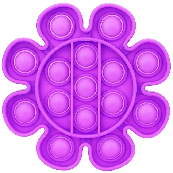 Jucarii Pop It - Jucarie Pop It Now & Flip It, Push Bubble Floare Roz