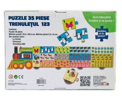 Invatam si ne jucam - Puzzle-ul Trenuletul 123