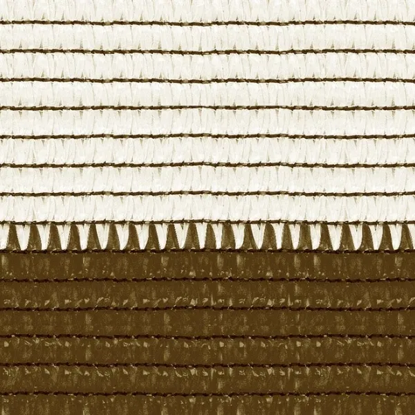 Plasa umbrire 2x10 m - maro + alb - 80 g/mp [1]