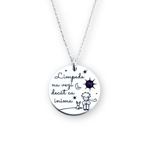 Cadouri personalizate iubita / sotie - Colier personalizat argint - Micul Print