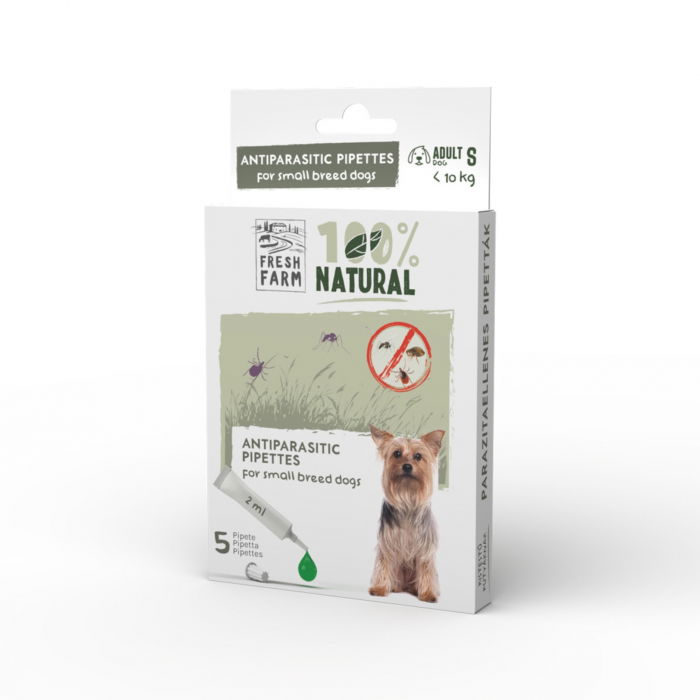 Fresh farm spot on antiparzitar pentru caini adulti S, 5x2ml,  <10 kg [1]