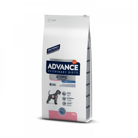 Diete veterinare caini - Advance Dog Atopic medium-maxi - pastrav 12 kg