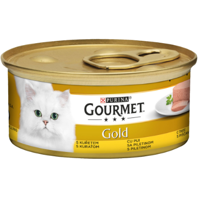 Hrana Umeda - Gourmet GOLD Mousse cu Pui, hrana umeda pentru pisici, 85g