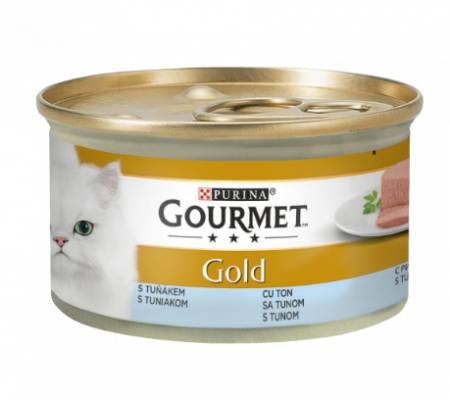 Hrana Umeda - GOURMET GOLD MOUSSE CU TON,Hrana Umeda Pisici, 85g