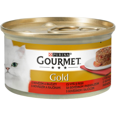 Hrana Umeda - GOURMET GOLD SAVOURY CAKE CU VITĂ ȘI ROȘII, 85g