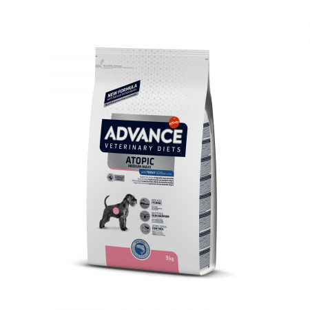 Diete veterinare caini - Advance Dog Atopic medium-maxi - Pastrav 3 kg