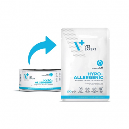 Pisici - 4T Dieta umeda HIPOALERGENIC CAT, carne de curcan, plic 100 gr