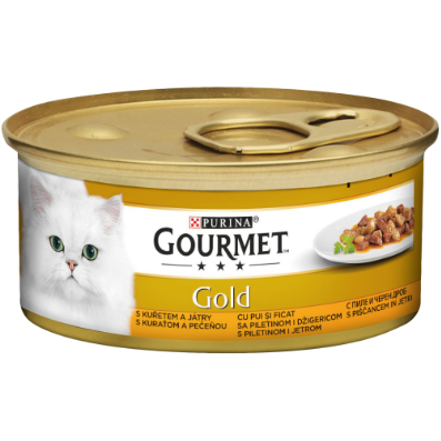Hrana Umeda - GOURMET GOLD CU PUI ȘI FICAT ÎN SOS, 85g