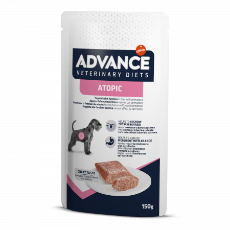 Diete veterinare caini - Hrana umeda caini Advance Atopic - plic 1x150 g