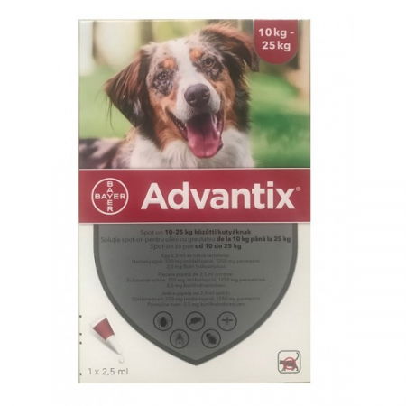 Caini - Advantix 250 Caini, 10-25 kg, 1 pipeta