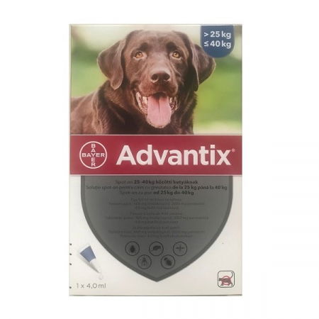 Caini - Advantix Caini 25 - 40 kg, 1 pipeta
