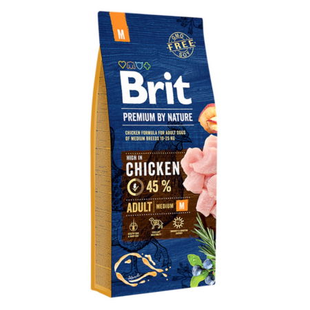 Hrana Uscata Caini - Brit Premium by Nature Adult M 15 kg