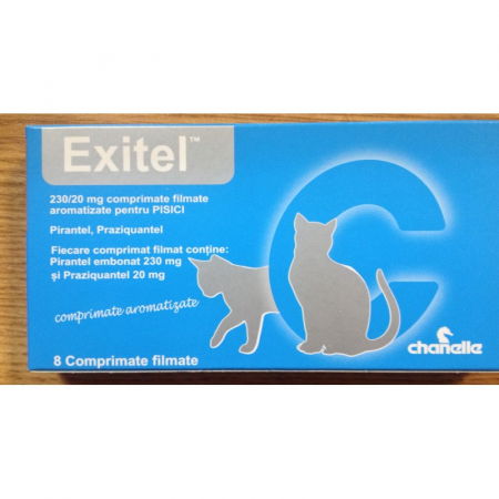 Deparazitare interna - Exitel Cat 230/ 20 mg  - 8 comprimate
