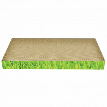 Ansambluri de joaca, sisaluri - Carton de zgariat pentru pisici, 48.26×22.86×5.08 cm, Verde