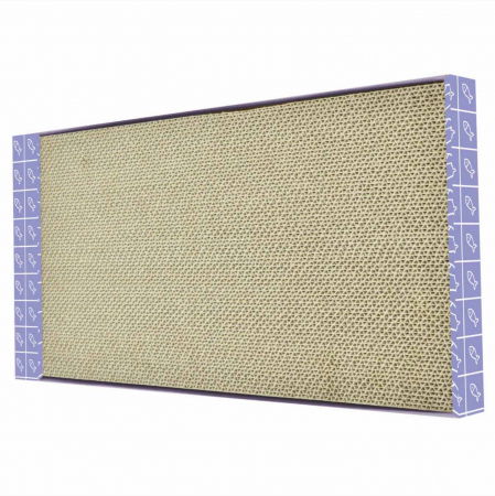 Ansambluri de joaca, sisaluri - Carton de zgariat pentru pisici, model tabla dubla, 45.38×24.76×3.81 cm, Mov