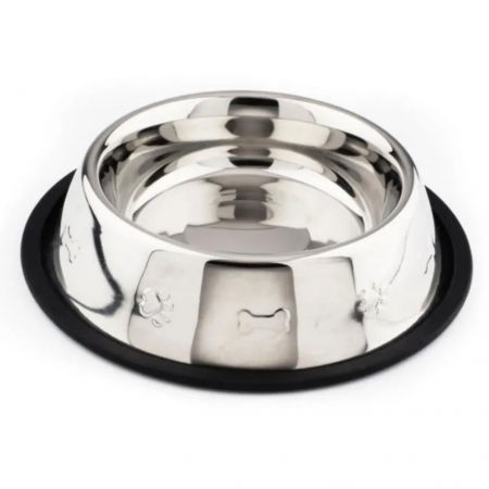 Castroane si boluri pentru apa si mancare - Castron Inox Antiderapant Agility 2 L 33 cm