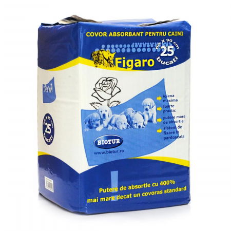 Covorase absorbante - Covor absorbant pentru caini figaro 60x90cm 25 buc/pachet