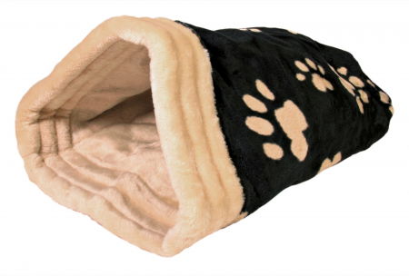 Paturi, perne si cosuri pentru caini - Pernita Jasira 25x27x45 cm Negru/Bej