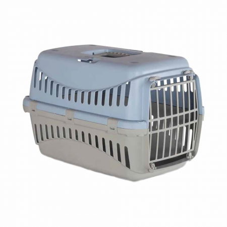 Custi transport - Caini - Cusca transport animale MPB GIPSY XS, 39x26x25 cm, usa plastic, Albastru