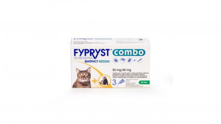 Deparazitare externa - Fypryst Combo Cat 50 mg, 3 pipete