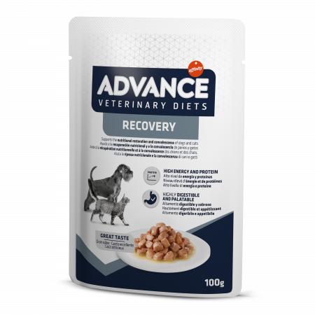 Diete veterinare caini - Hrana umeda pentru caini si pisici Advance Recovery - plic 1x100 g