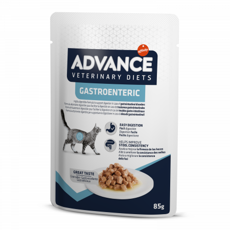 Diete veterinare pisici - Hrana umeda pisici Advance Gastroenteric - plic 85 g