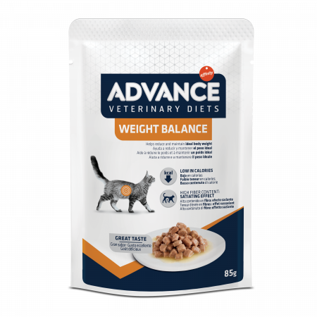 Diete veterinare pisici - Hrana umeda pisici Advance Weight Balance - plic 1x85 g