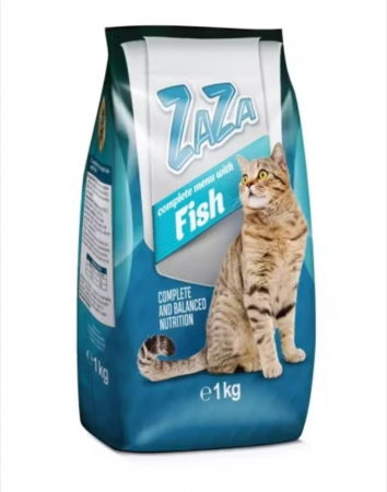 Hrana Uscata Pisici - Hrana Uscata Completa pentru Pisici adulte, Zaza, Peste, 1 kg