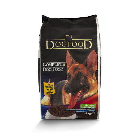 Hrana Uscata Caini - Hrana Uscata pentru caini DOG FOOD F.H. PUI & BACON 10KG