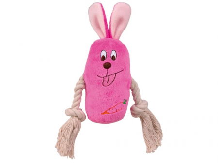 Jucarii caini - Jucarie Plus cu Sfoara cu sunet 13 cm