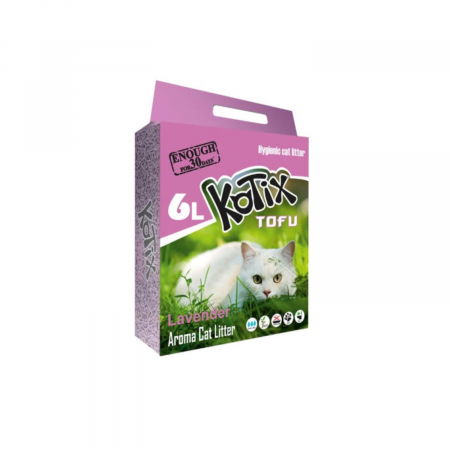 Asternut litiera / Nisip / Silicat - Nisip Pisici Tofu Kotix Lavanda 6L