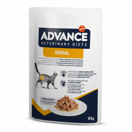Diete veterinare pisici - Hrana umeda pisici Advance Renal - plic 1x85 g