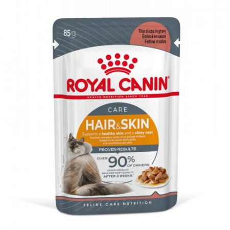 Hrana Uscata Pisici - Royal Canin Intense Beauty CRoyal Canin Intense Beauty Care Adult hrana umeda pisica, piele si blana sanatoase (in sos), 1 x 85 g