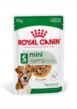 Caini - Royal Canin Mini Ageing hrana umeda caine senior (in sos), 1 x 85 g