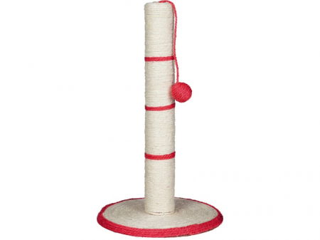 Ansambluri de joaca, sisaluri - Sisal Plat cu Stalp si Jucarie H50 cm Diametru 31 cm