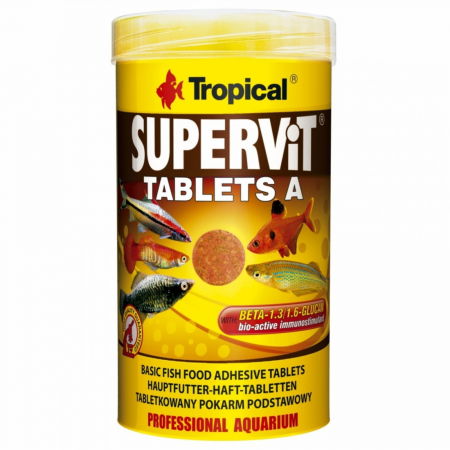 Hrana Pesti - SUPERVIT tablete A, Tropical Fish, 250ml, 150g