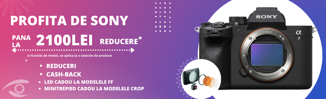 Cel mai bun aparat pentru evenimente! Alege un SONY + CADOU!