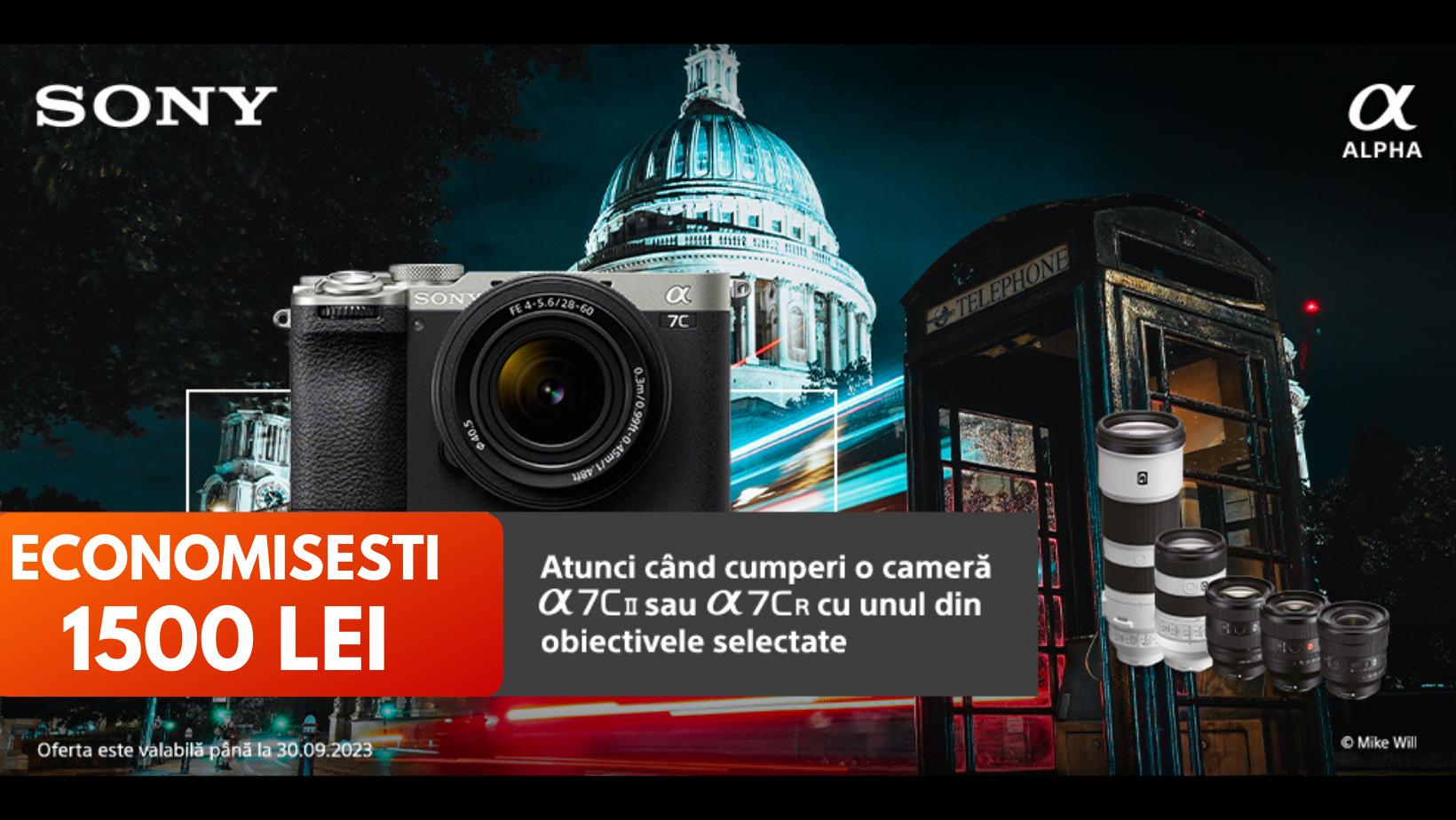 Campanie promotionala de lansare Sony A7C II si A7C R
