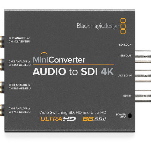 Blackmagic, Design, Mini, Convertor, Audio, la, SDI, 4K [2]